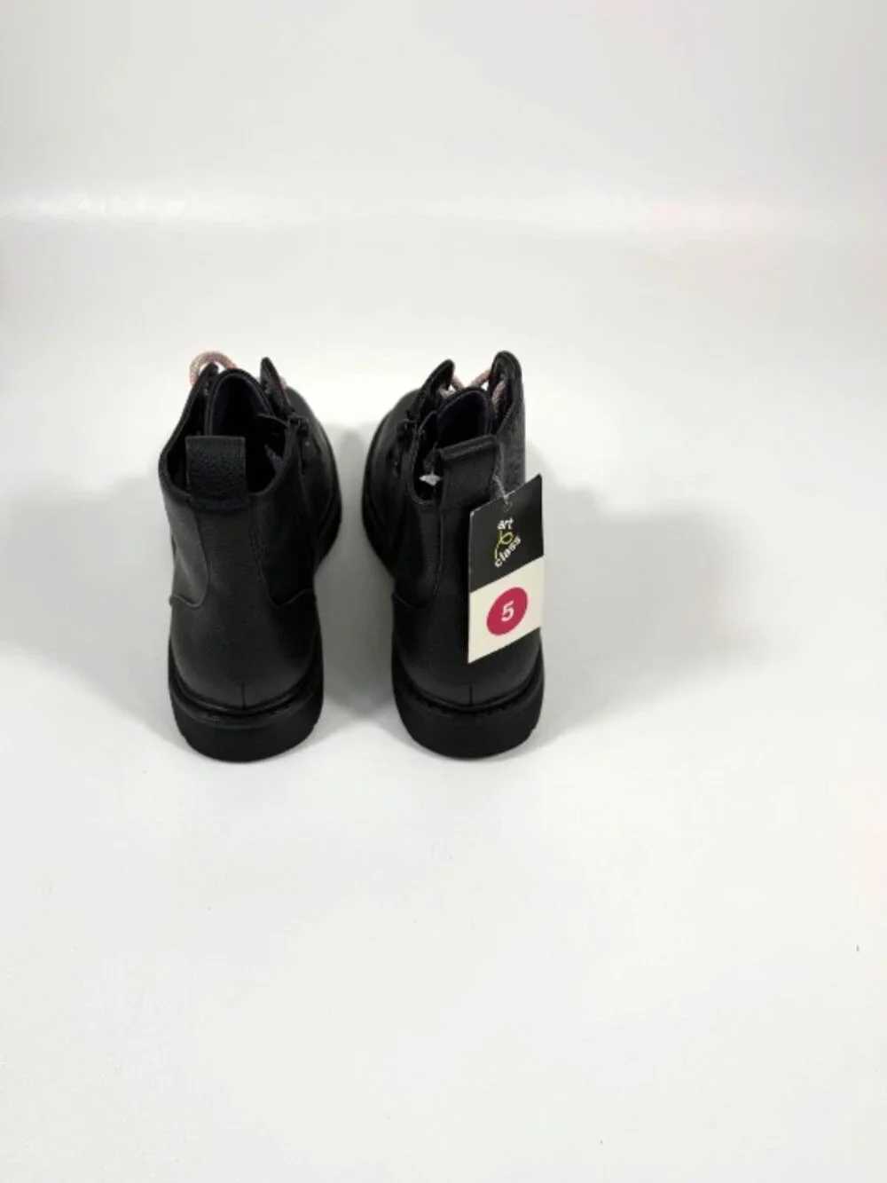 Art class Girl's Zoe Lace Up Black Boots size 5